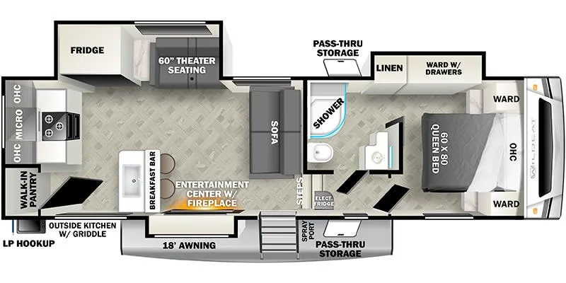 Forest River Wildcat 271ML floor plan