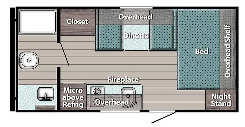 Gulf Stream Ameri-Lite Super Lite 178RB floor plan