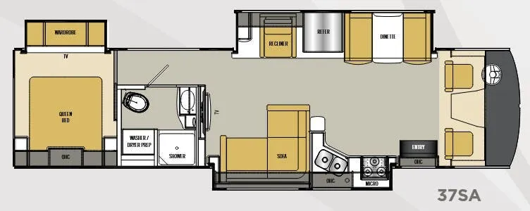 Coachmen Encounter 37SA floor plan