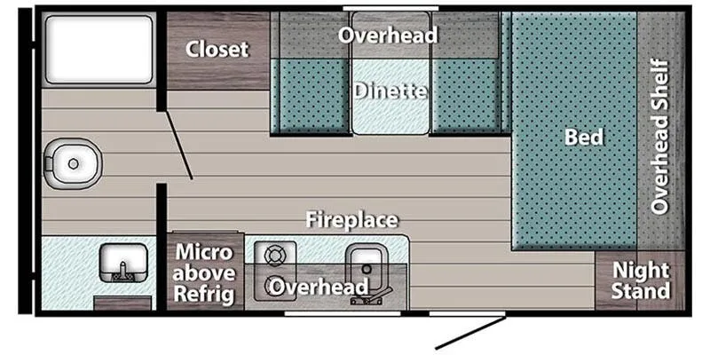 Gulf Stream Kingsport Super Lite 178RB floor plan