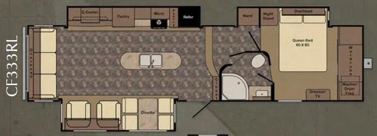 CrossRoads Cruiser CF333RL floor plan