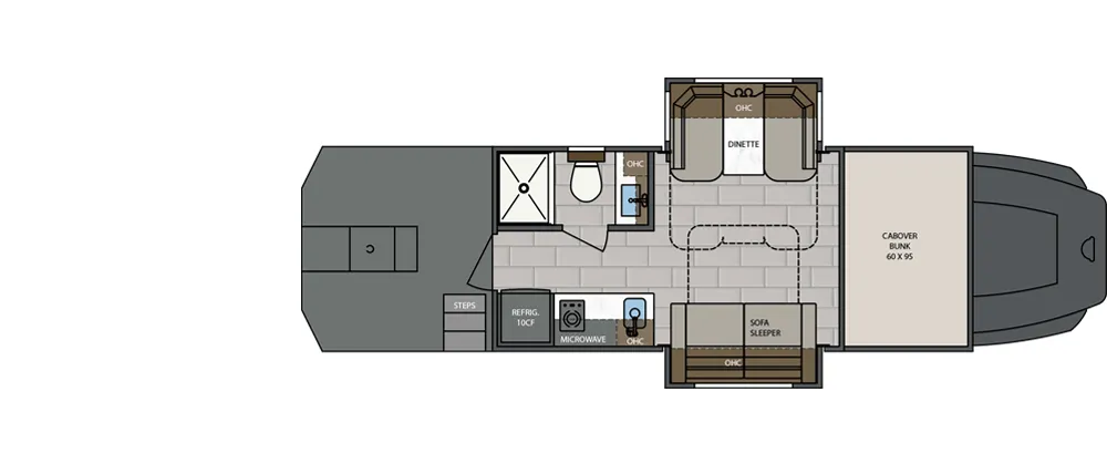 Renegade RV Classic CS140 floor plan