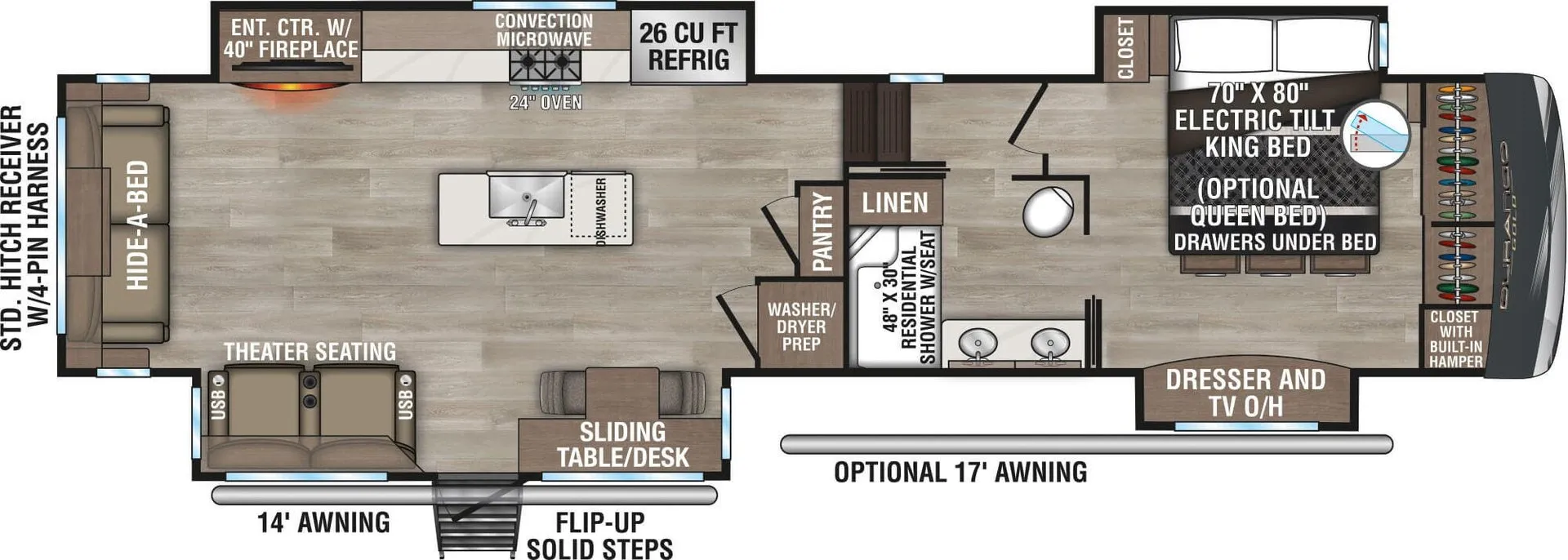 K-Z Durango Gold G383RLQ floor plan