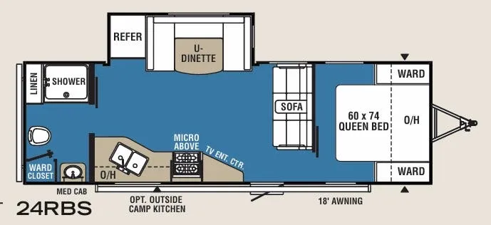 Coachmen Clipper 24RBS floor plan