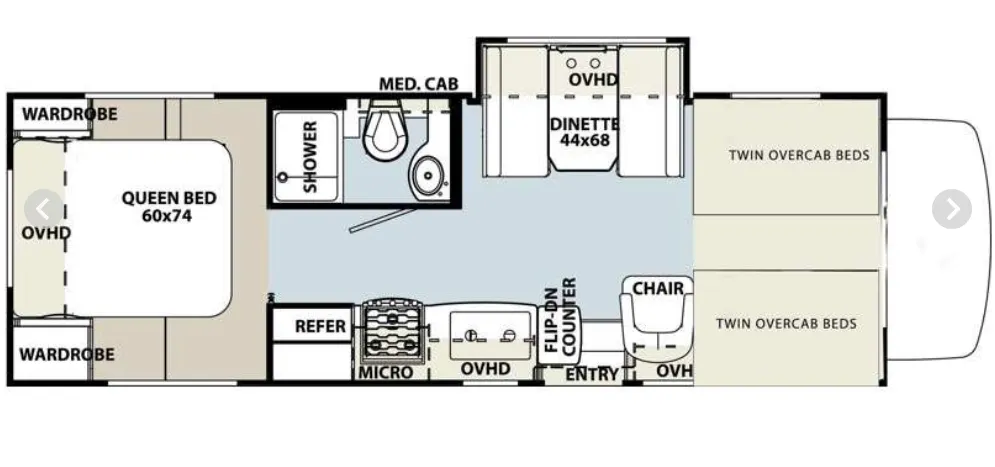 2023 Forest River RV Forester 2651CDW Ford floor plan