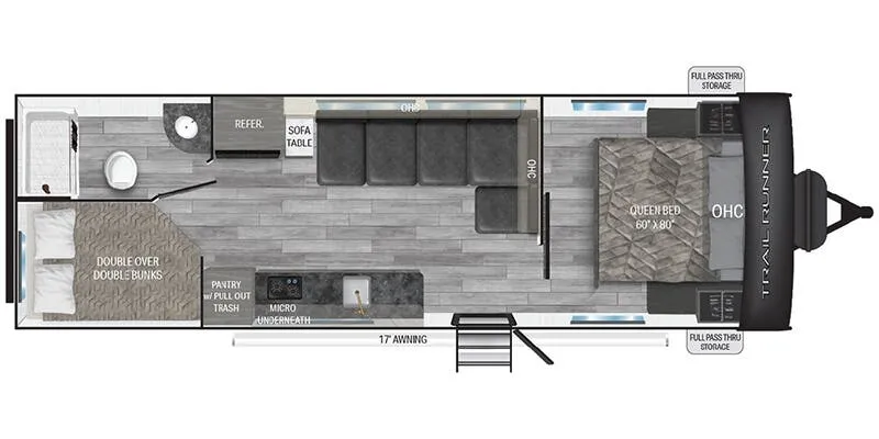 Heartland Trail Runner TR 258 BH floor plan