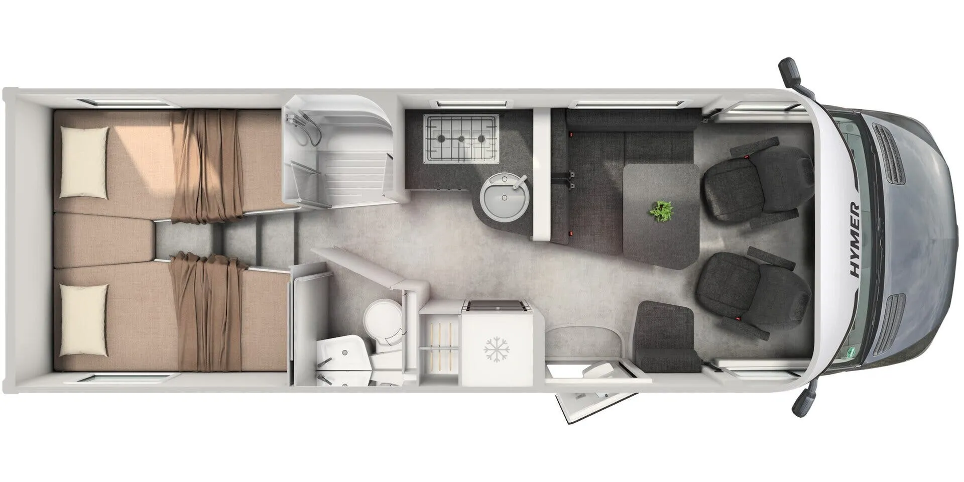 Hymer B-Class MasterLine T 780 floor plan