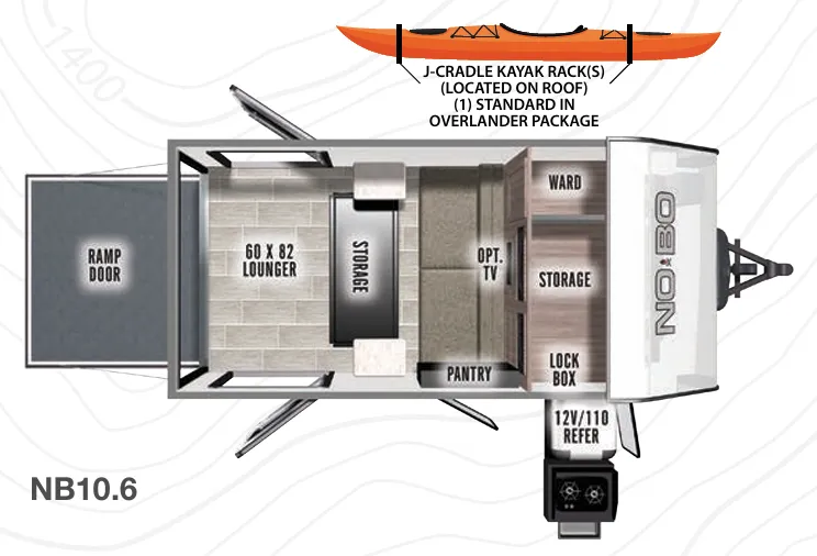 Forest River No Boundaries NB10.6 floor plan