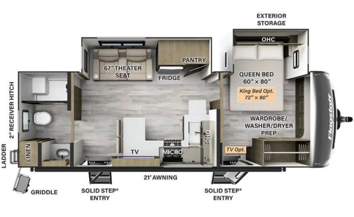Forest River Flagstaff Classic 826RBS floor plan