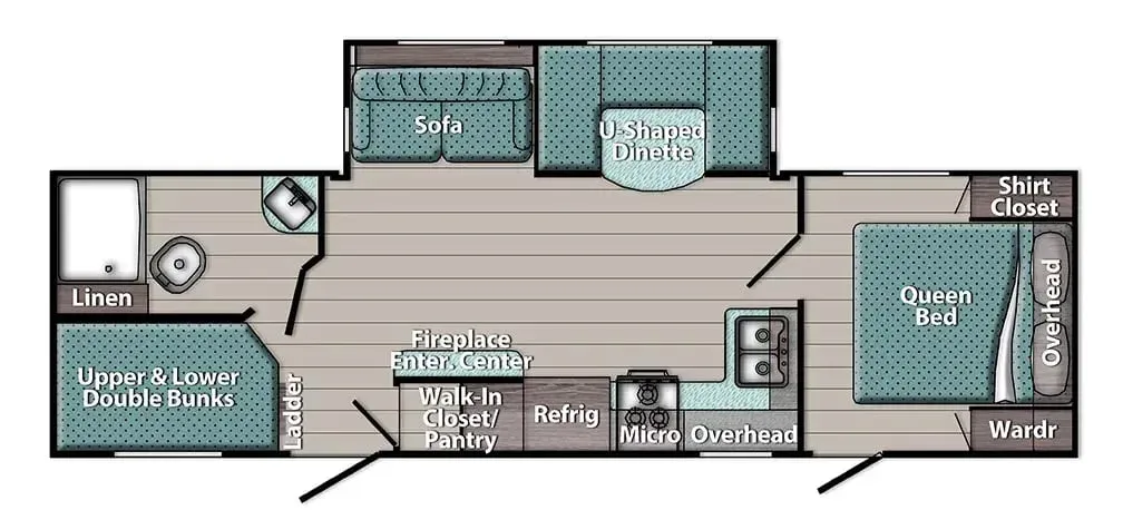 Gulf Stream Yellowstone Ranch Edition 27BHS floor plan