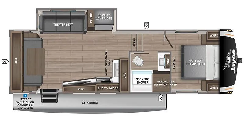 2025 Jayco Eagle HT 25RUC - Floor plan