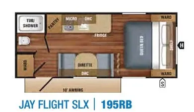 Jayco Jay Flight SLX 7 195RB floor plan