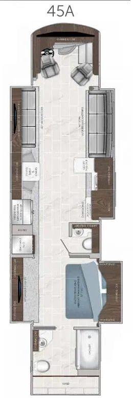 American Coach American Dream 45A floor plan