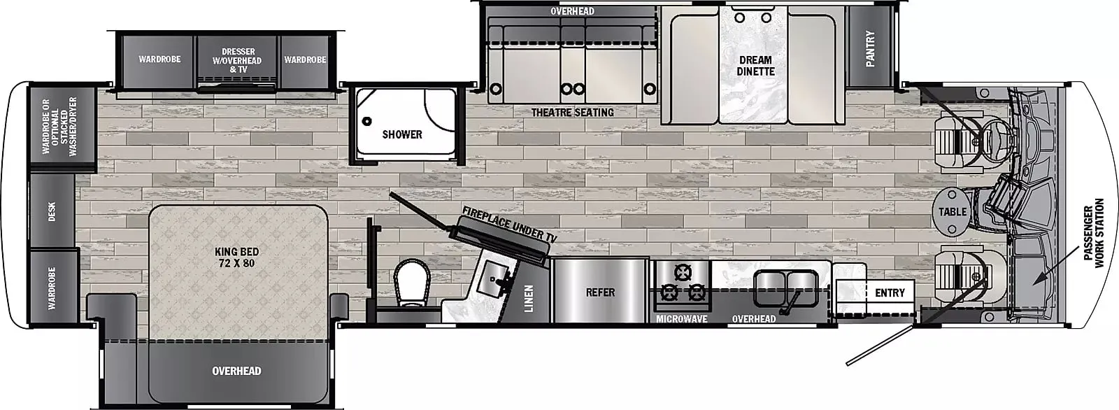 2026 Forest River Georgetown 5 Series 34M5 - Floor plan