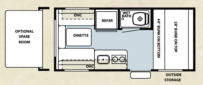 Forest River Cherokee Wolf Pup 16P floor plan