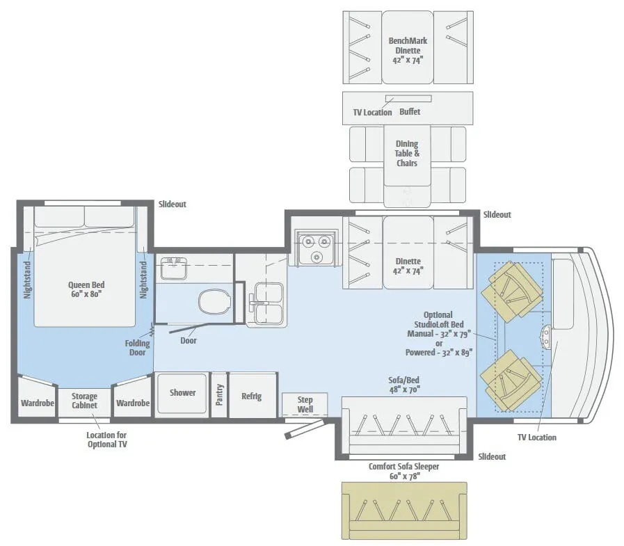 Winnebago Vista 30T floor plan