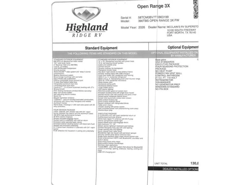 2026 Highland Ridge Open Range 3X 390TBS - Photo 4