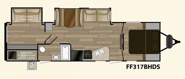 Cruiser RV Fun Finder Signature 317BHDS floor plan