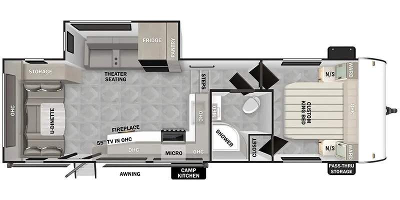 Forest River Salem Northwest 25RD floor plan