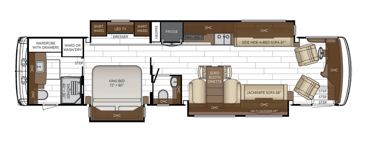 Newmar Dutch Star 4071 floor plan