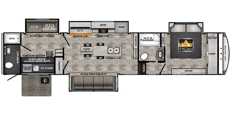 CrossRoads Volante VL377LF floor plan