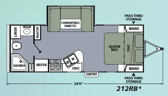 Coachmen Apex Ultra-Lite 212RB floor plan
