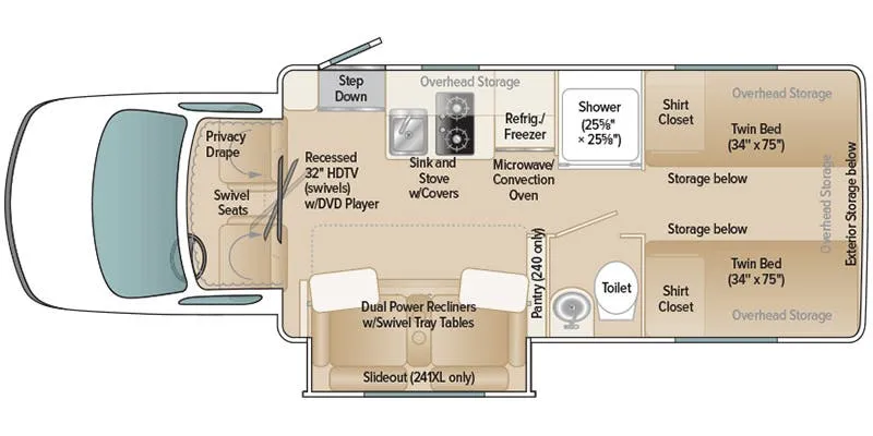 Coach House Platinum II 241XL RRT floor plan
