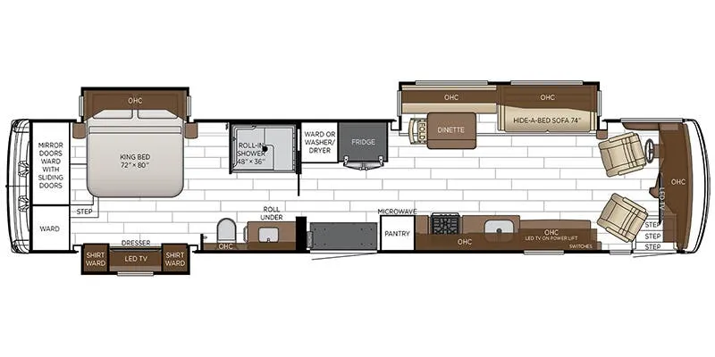 Newmar Dutch Star 4311 floor plan