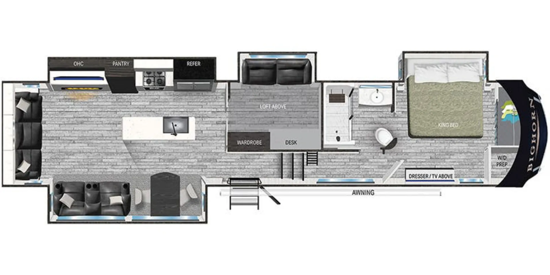 2024 Heartland Bighorn Fifth Wheel 3880MD - Photo 3