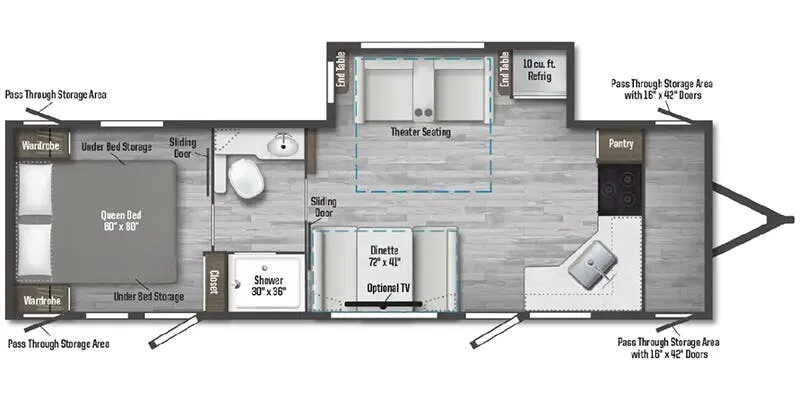 2025 Winnebago Access 28FK - Floor plan