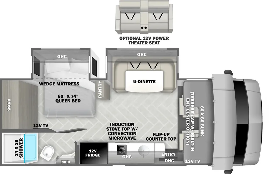 2025 Forest River Forester MBS 2401BDS floor plan