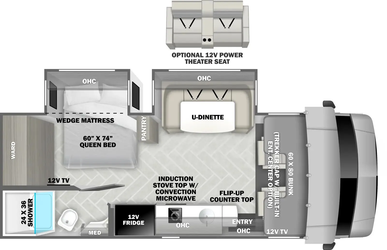 2025 Forest River Forester MBS 2401BDS - Floor plan