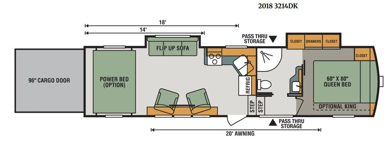 K-Z Sidewinder 3214DK floor plan