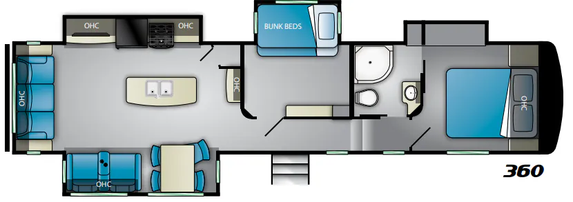 Heartland Pioneer PI 360 floor plan