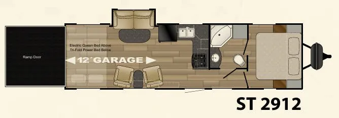 Cruiser RV Stryker ST 2912 floor plan