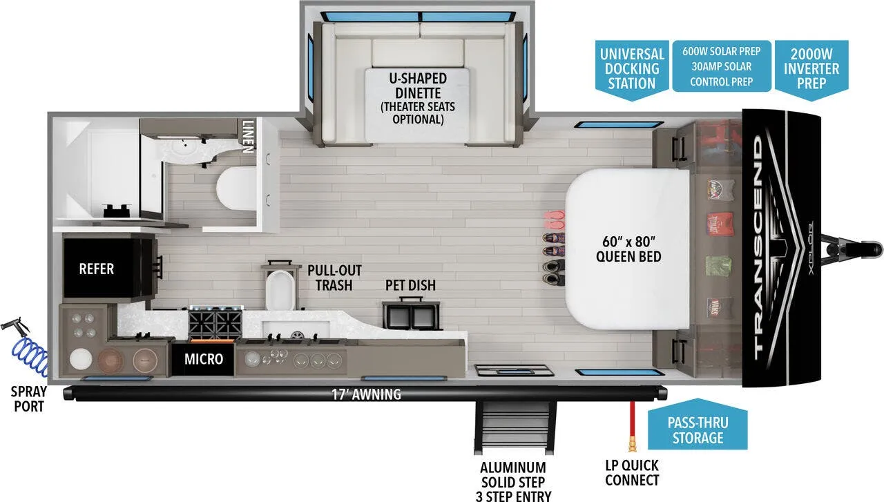 Grand Design Transcend Xplor 20MKX floor plan
