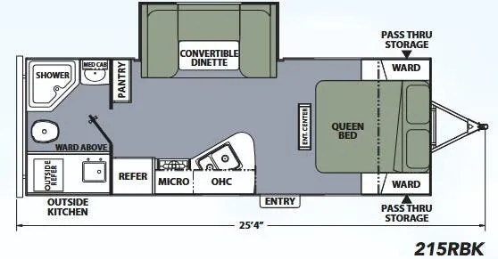 Coachmen Apex Ultra-Lite 215RBK floor plan