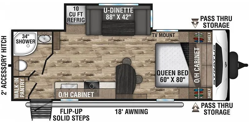 Venture RV Stratus SR231VRB floor plan