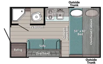 Gulf Stream Trailmaster Lite Super Lite 14RE floor plan