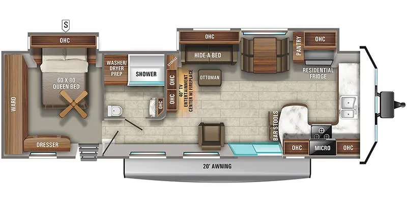 Jayco Jay Flight Bungalow 40FKDS floor plan