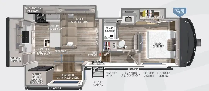 2026 Brinkley Model Z 2700 - Floor plan