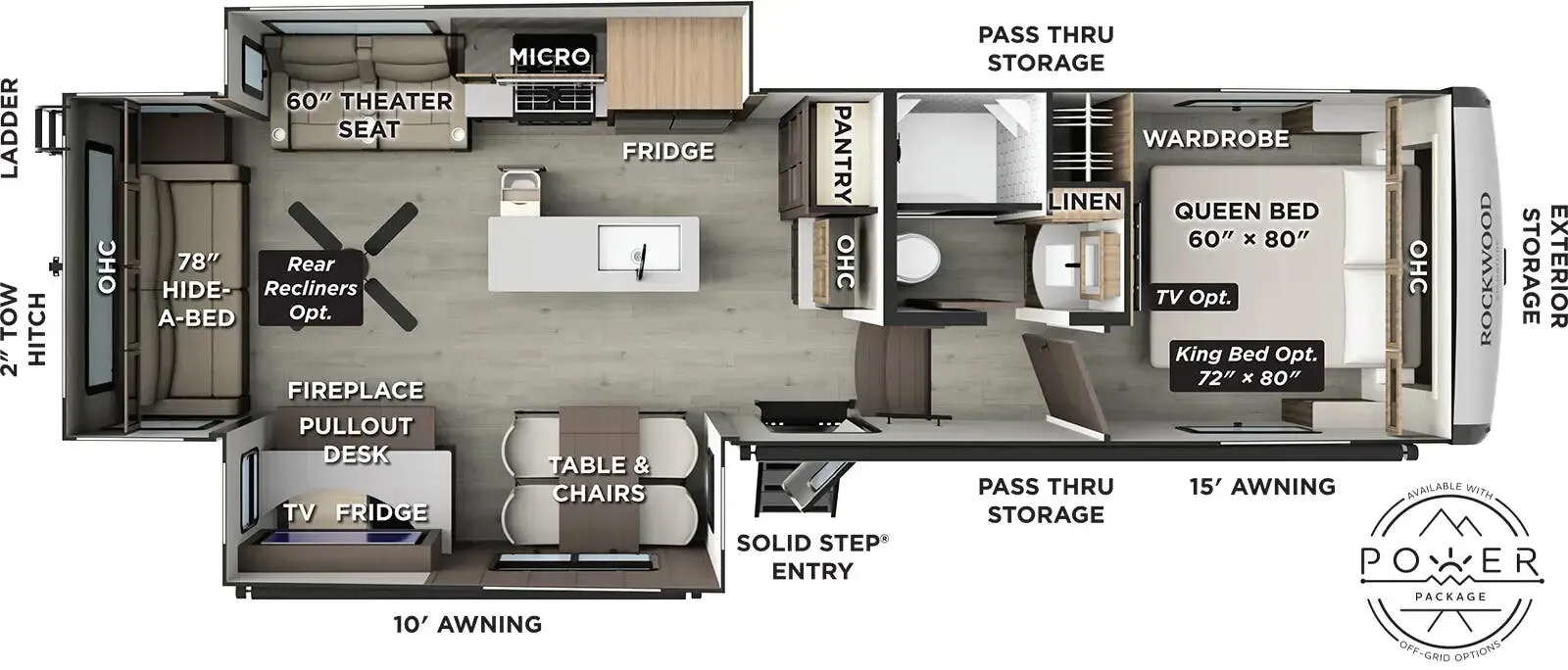 2026 Forest River Rockwood Signature R331RL - Floor plan