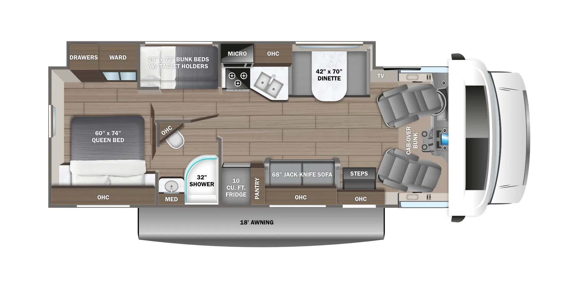 Jayco Redhawk 31F floor plan
