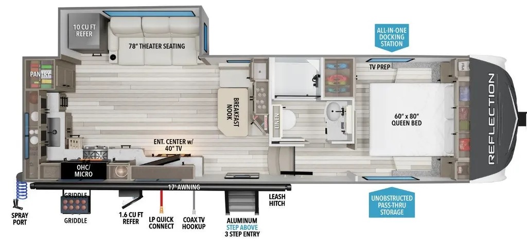 2026 Grand Design Reflection 150 Series 270BN floor plan
