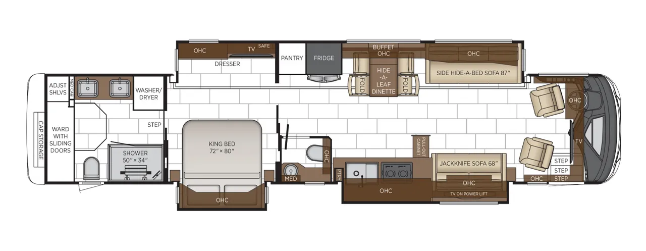 Newmar Mountain Aire 4551 floor plan