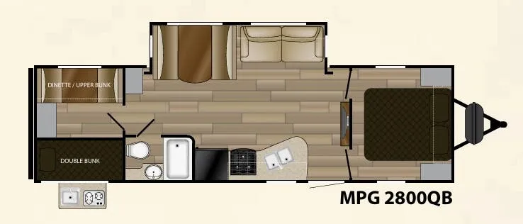 Cruiser RV MPG 2800QB floor plan