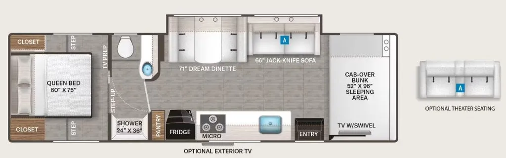 2026 Thor Motor Coach Chateau 31H floor plan