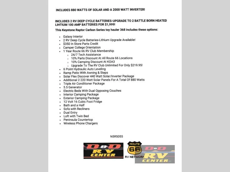 2027 Keystone RV Raptor Carbon Series New    368 - Photo 4