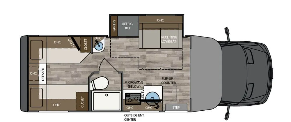 Renegade RV Vienna 25TBN floor plan
