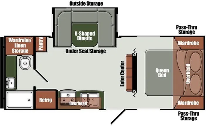 Gulf Stream Matrix Signature 24RBS floor plan